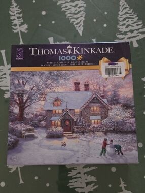 Thomas Kinkade 1000-Piece Winter Cottage Puzzle
